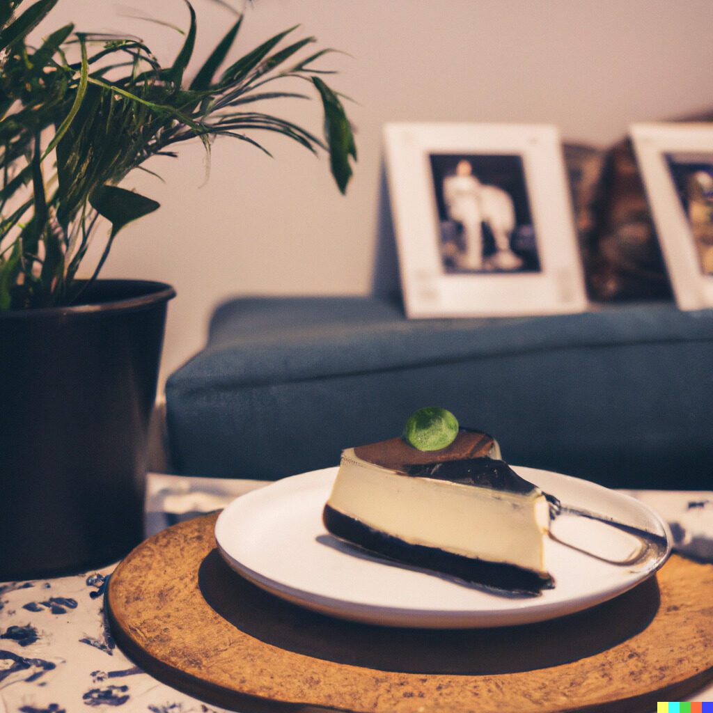 vegan Oreo cheesecake slice