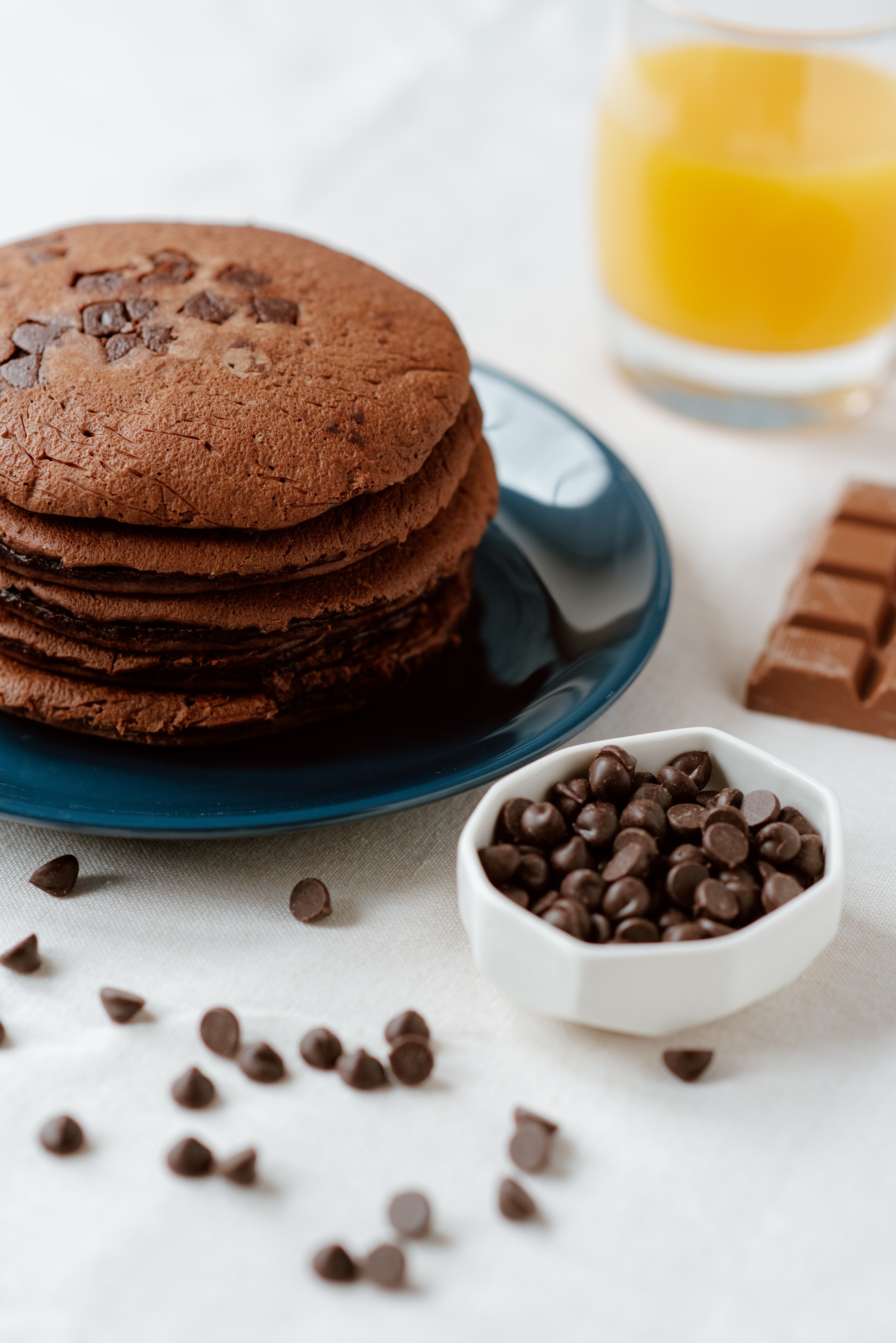 Vegan Date Chocolate Chip Pancakes