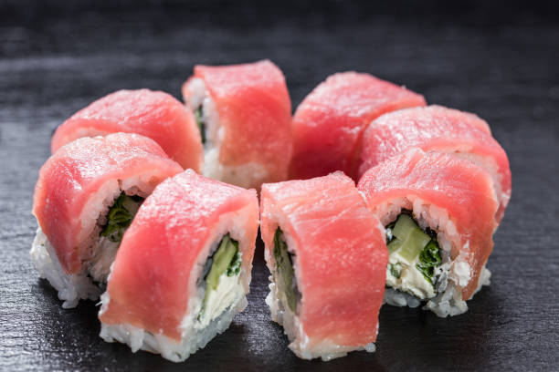 Vegan Watermelon Tuna Sushi