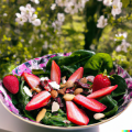 Strawberry-almond-salad